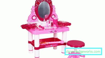 Toaletka dziecięca z lustrem dla dziewczynek: cechy do wyboru