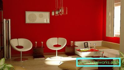 180-pokojowy salon w odcieniach czerwieni