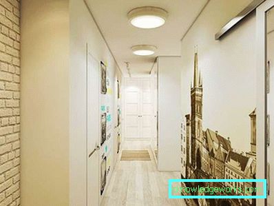Projekt wąskiego korytarza w mieszkaniu - prawdziwe zdjęcia